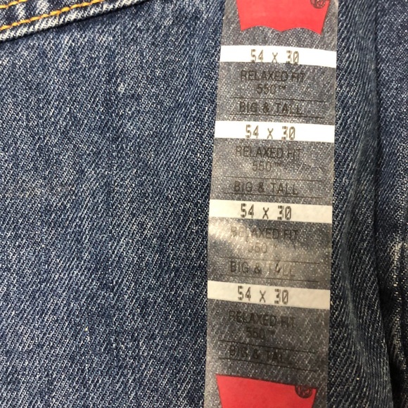 NWT Levi’s Big & Tall 550 Relaxed Fit Jeans - Picture 3 of 3